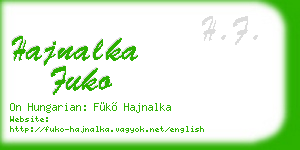 hajnalka fuko business card